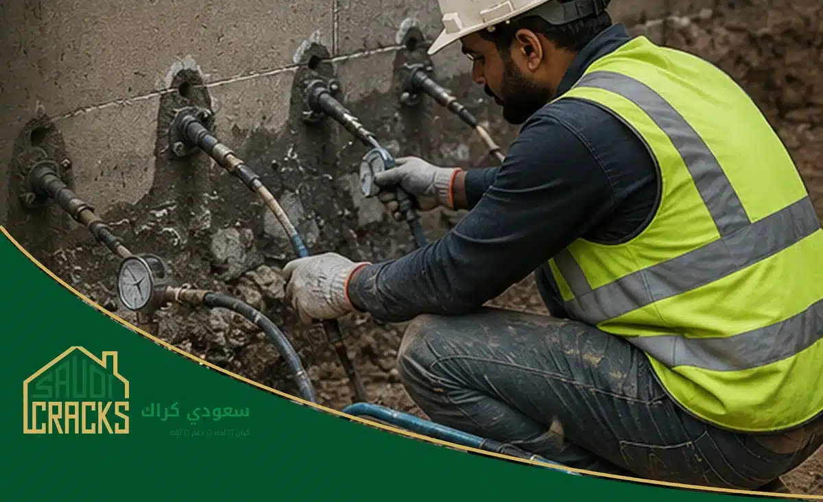 حقن التربة وتدعيم الأساسات