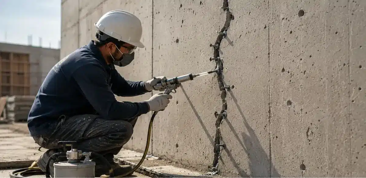 معالجة وحقن تشققات الجدران بالرياض