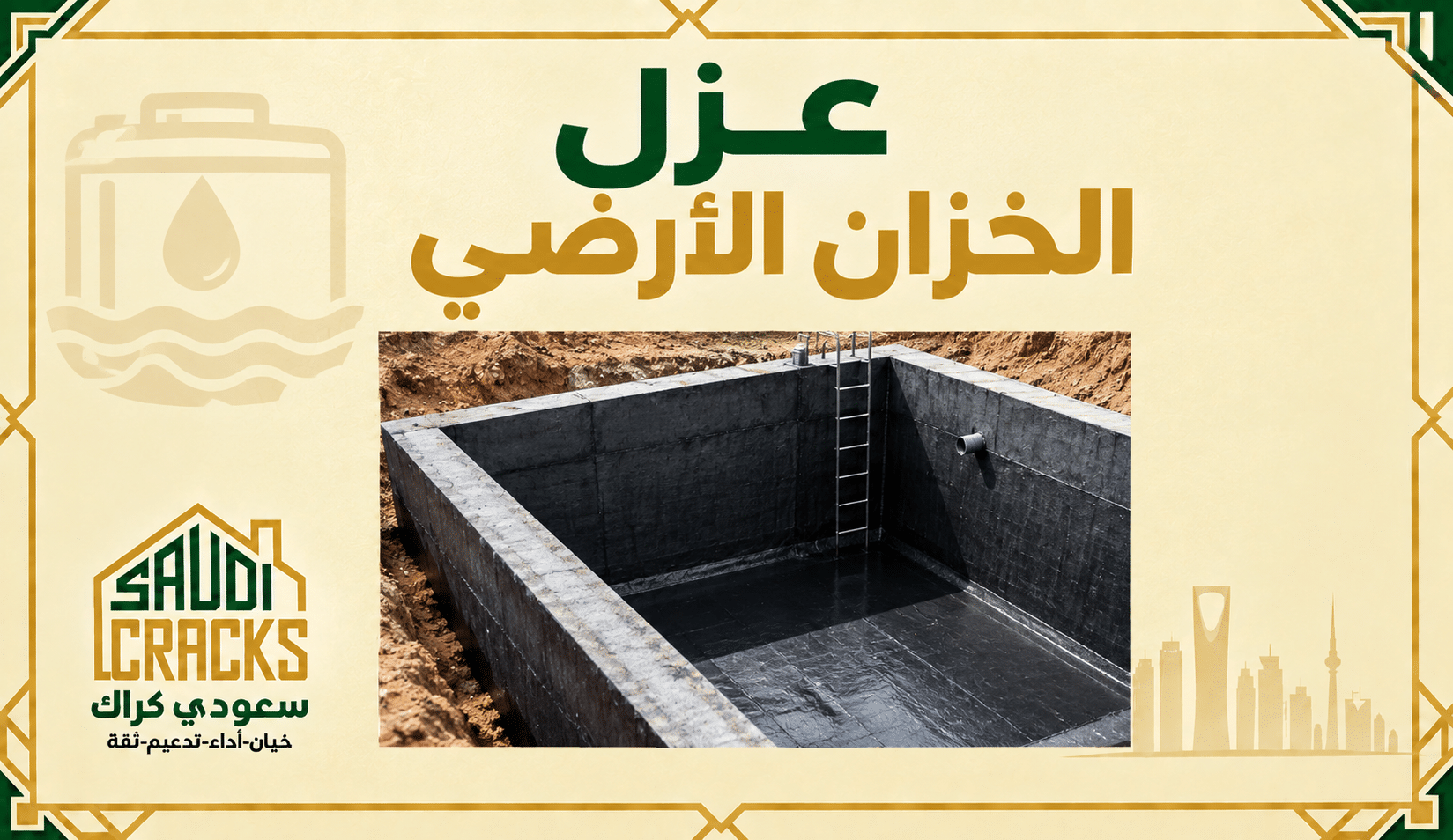 عزل الخزان الأرضي: طبقات العزل والمواد المناسبة